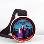 Receive this fantastic Dracula-themed Halloween finishers medal