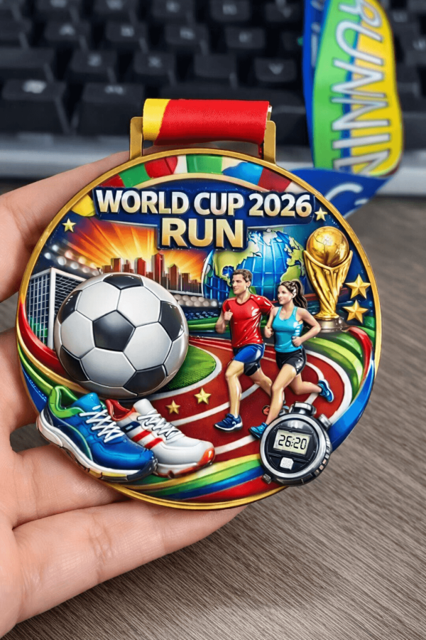 World Cup 2026 Run commemorative medal