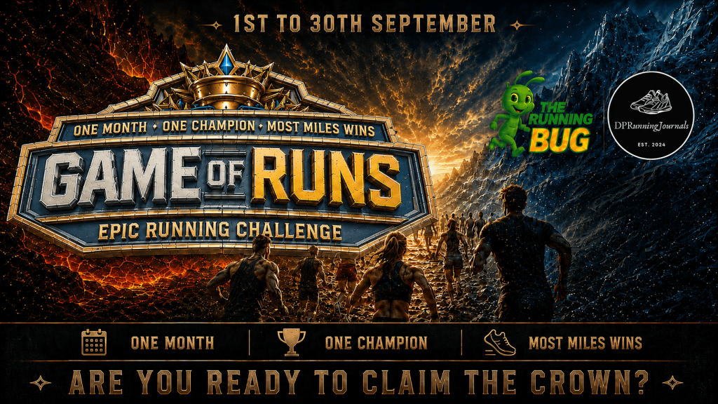 Game of Runs epic September running challenge poster