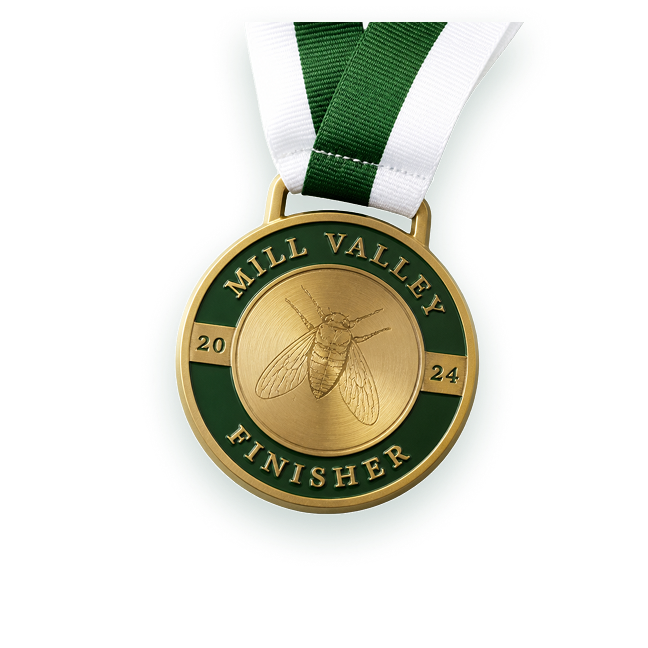 Running Bug finisher medal